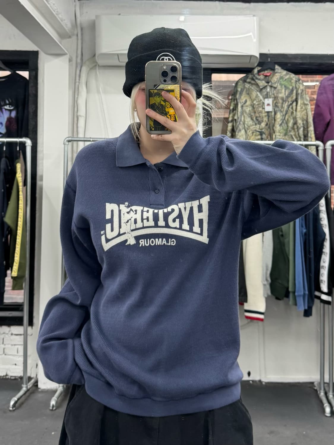 히스테릭 글래머 컴프레션 와플 롱슬리브 상품이미지2