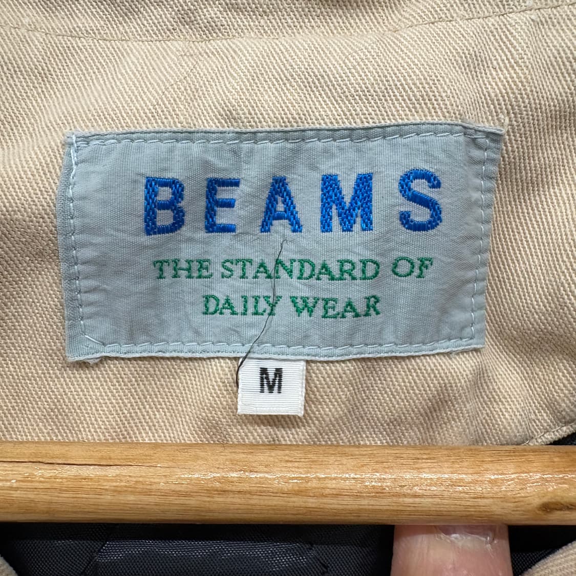 빔즈 베이지색 면 자켓 여/M 상품이미지6