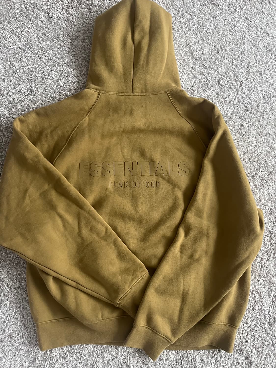 새상품)피오갓 에센셜 후드티 머스타드 M 상품이미지1