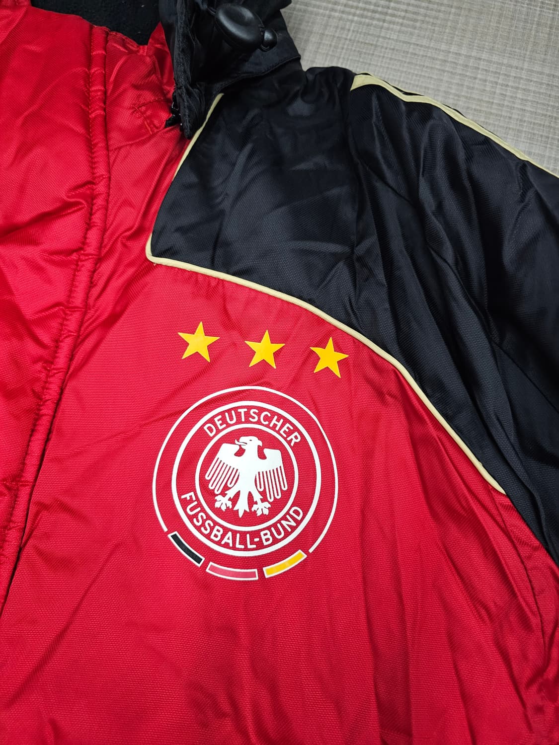 아디다스 독일 축구대표팀 벤치파카 롱하프패딩 상품이미지5