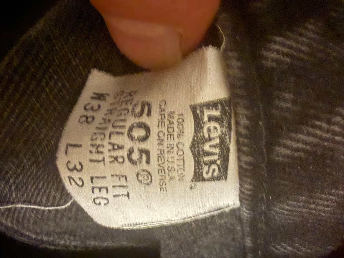 90s 리바이스 505 흑청 상품이미지3