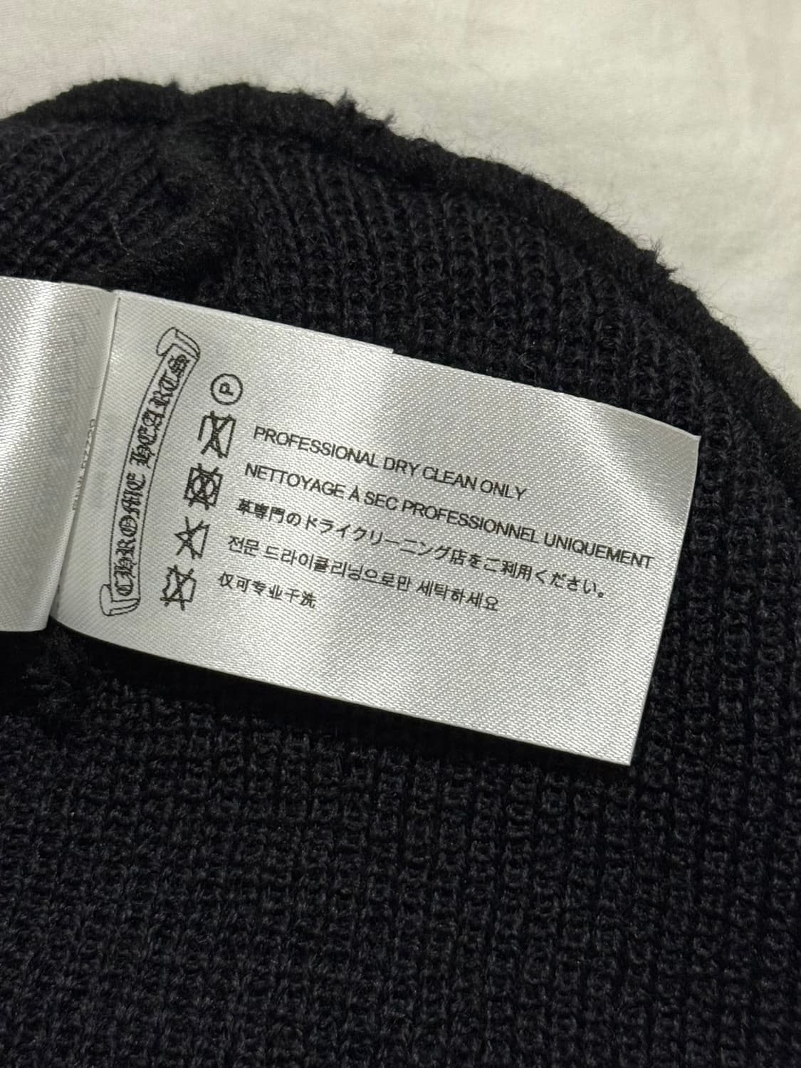 [os] Chrome Hearts 크롬하츠 울 비니 블랙  상품이미지6