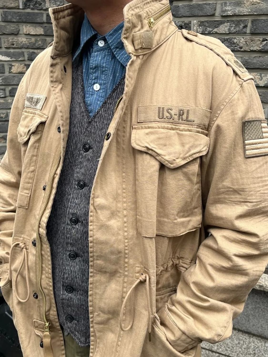 [새제품] 폴로 랄프로렌 밀리터리 야상 자켓 / 사막작전용 베이지컬러 상품이미지4