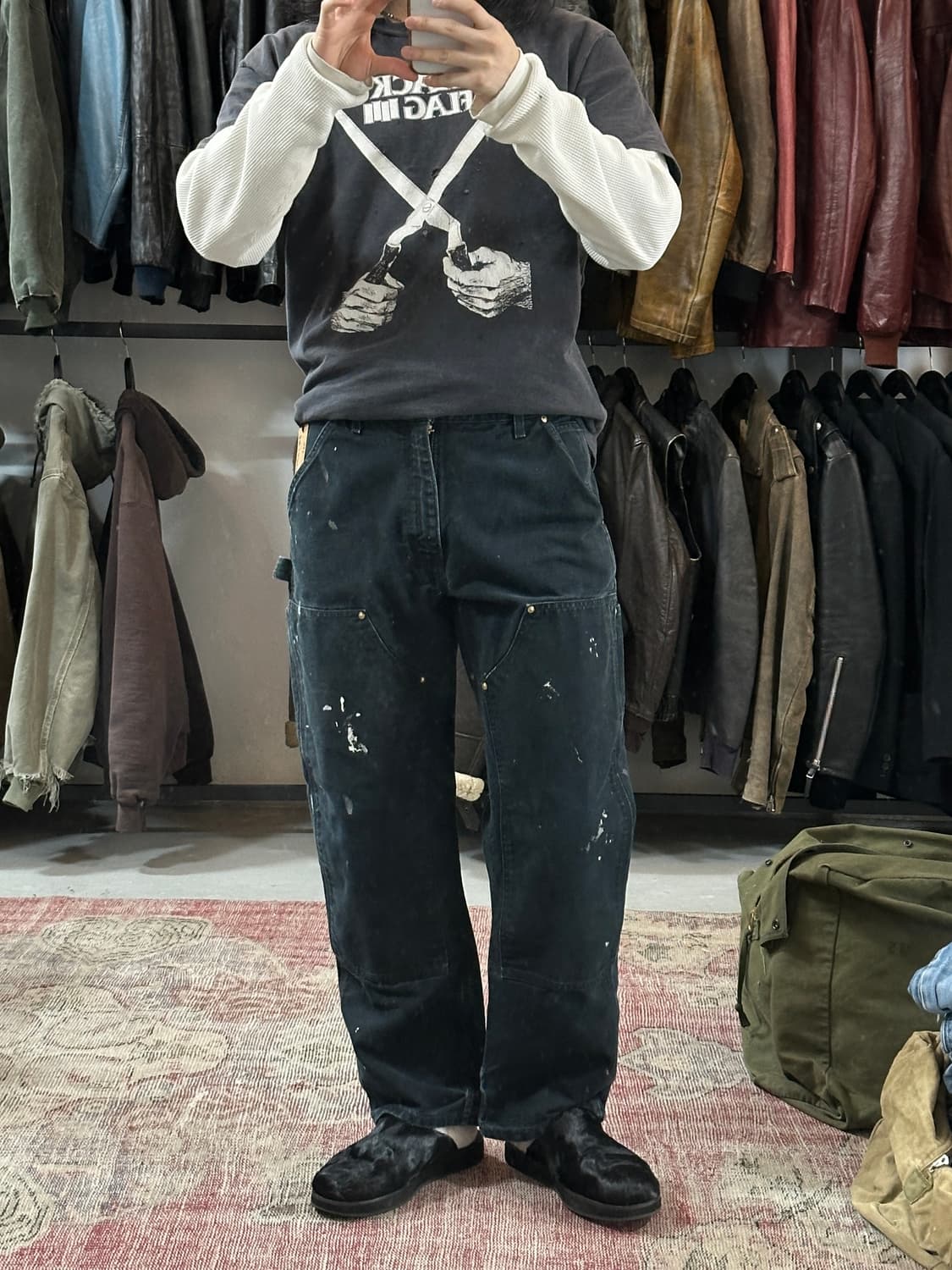 OG USA Made 칼하트 B01 더블니 팬츠 칼하트 썩블니 상품이미지2