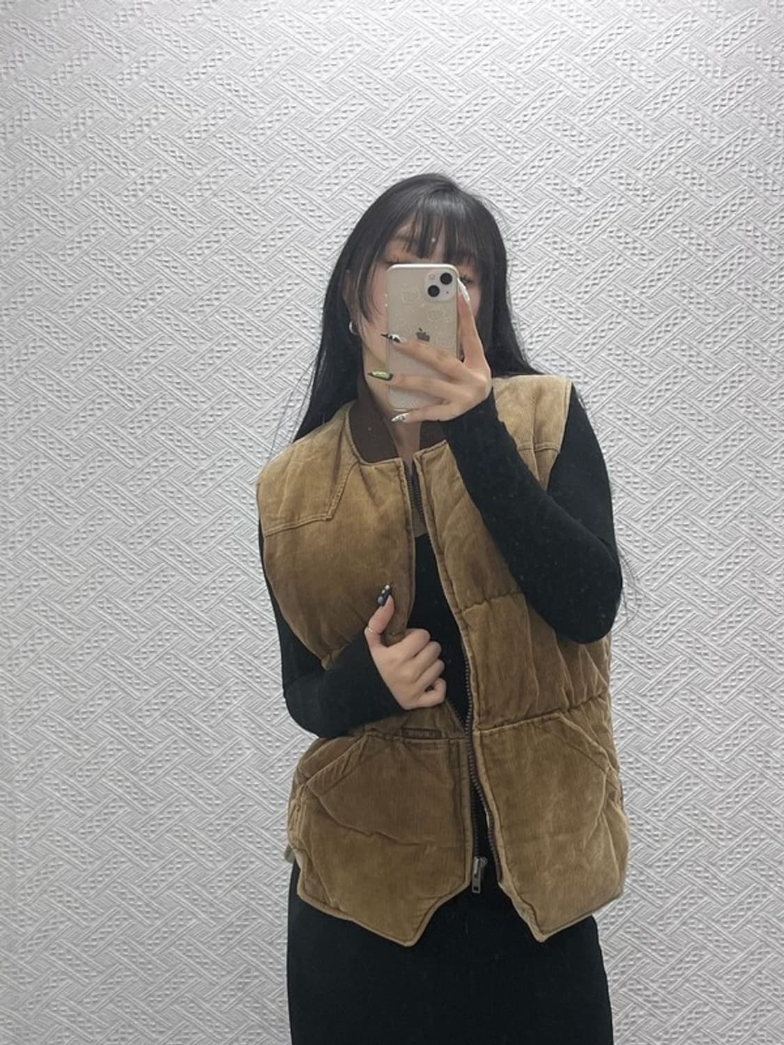 리바이스 빈티지 모던 캐주얼 코듀로이 골덴 패딩조끼 M C08806 상품이미지2