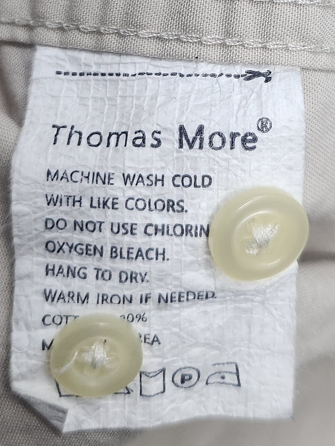 THOMAS MORE 토마스 모어 셔츠 아이보리 L 상품이미지4