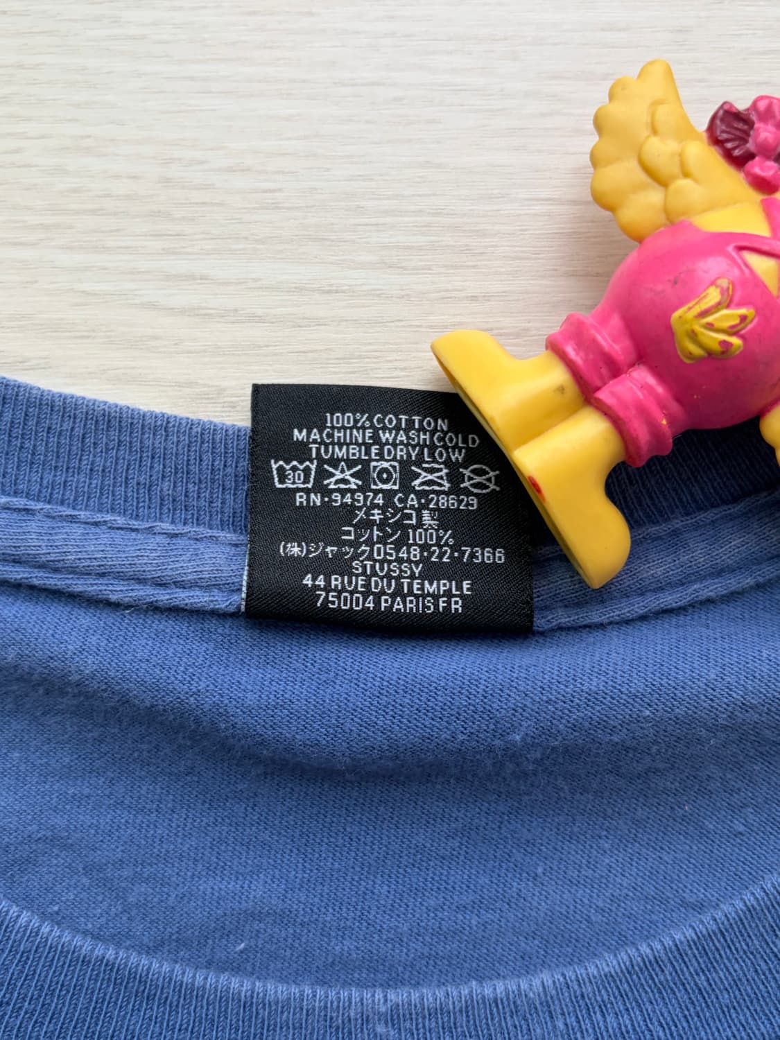 stussy 스투시 플레임 티셔츠 미드나잇 L (105) 상품이미지6