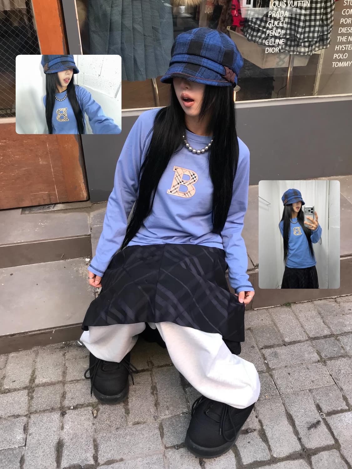 Burberry Nova Check Logo Long Sleeves  상품이미지1