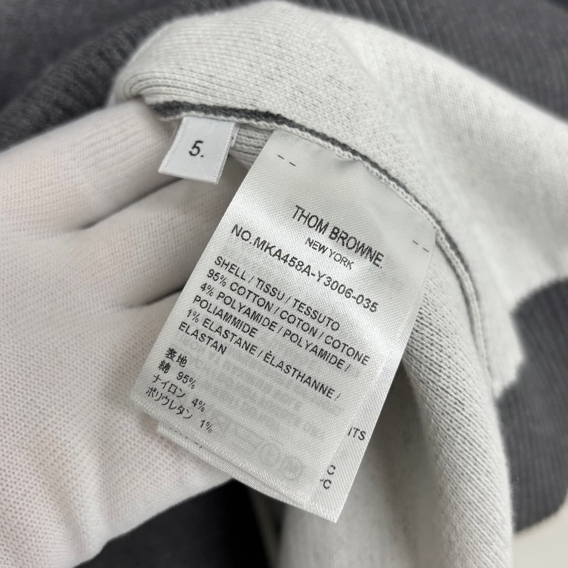 [5]톰브라운 사선완장 앵커 니트 상품이미지4