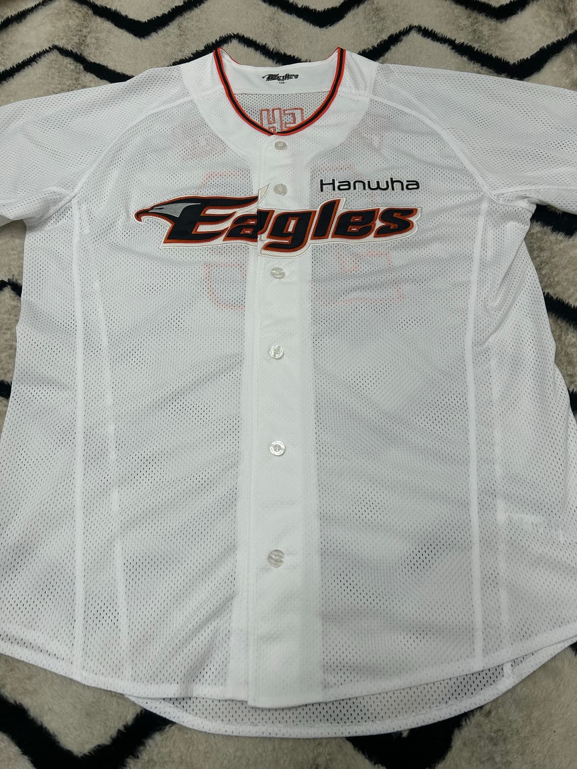 [2XL]한화이글스 매쉬 반팔유니폼/김태균 상품이미지1