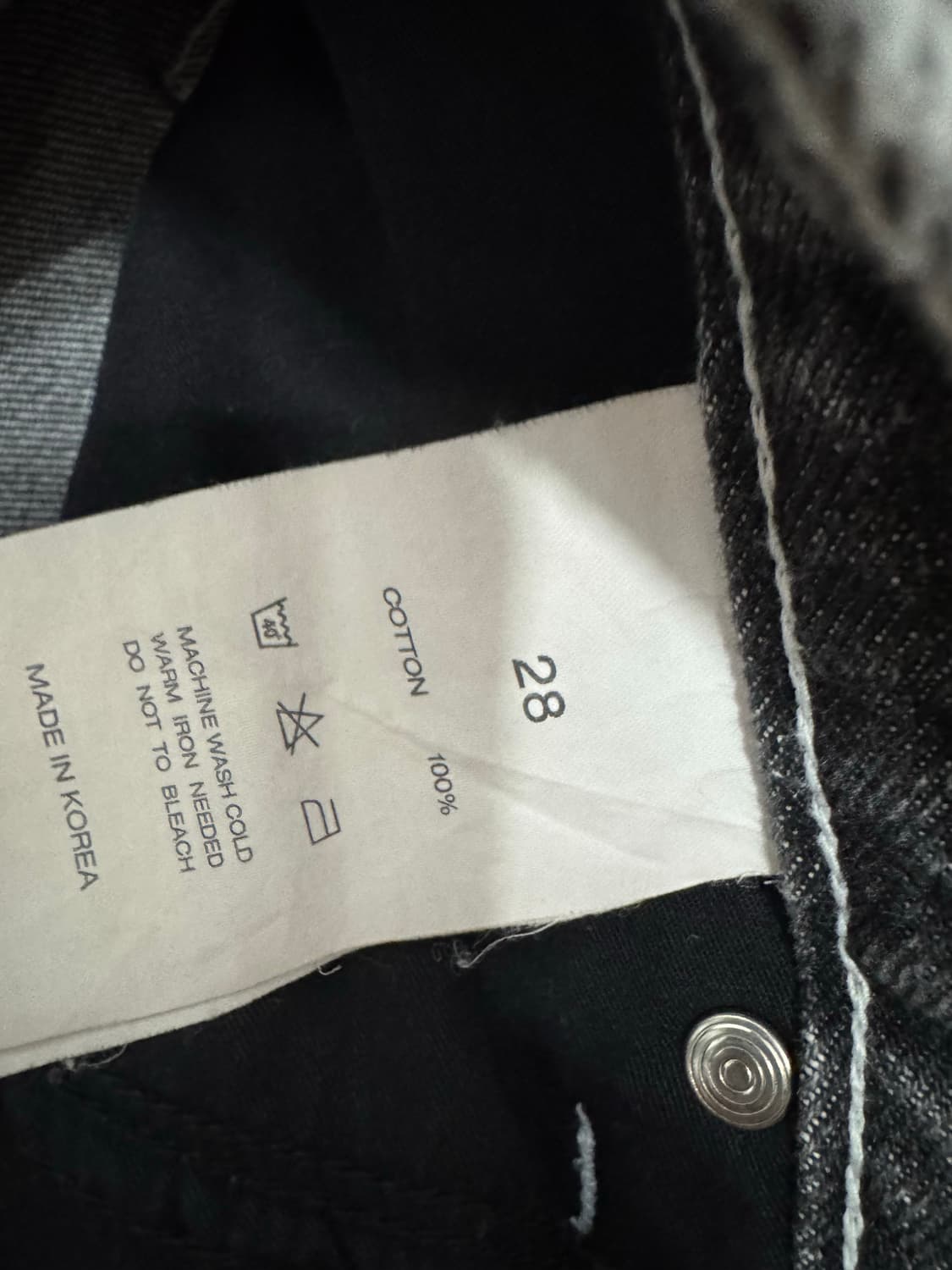 INSTANT DENIM 맨 코튼 데님 팬츠 28 size 상품이미지5