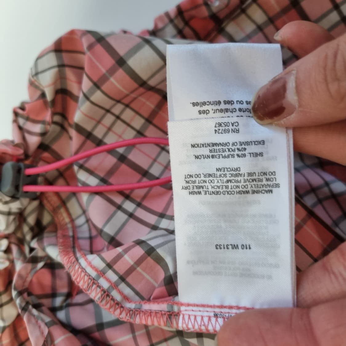 콜롬비아 체크 바람막이 상품이미지5