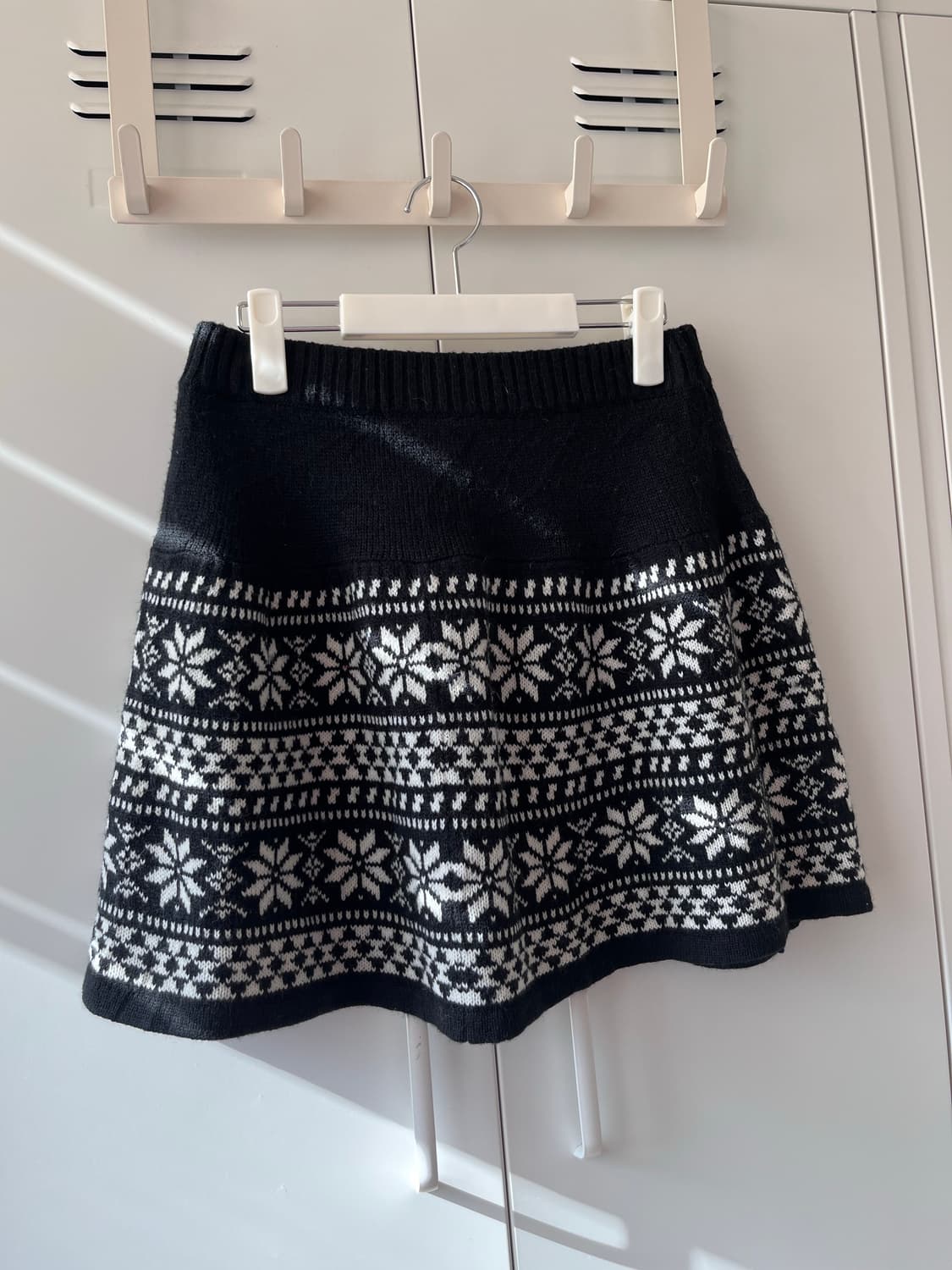 Japanese vintage 노르딕 눈꽃 니트 스커트 상품이미지3