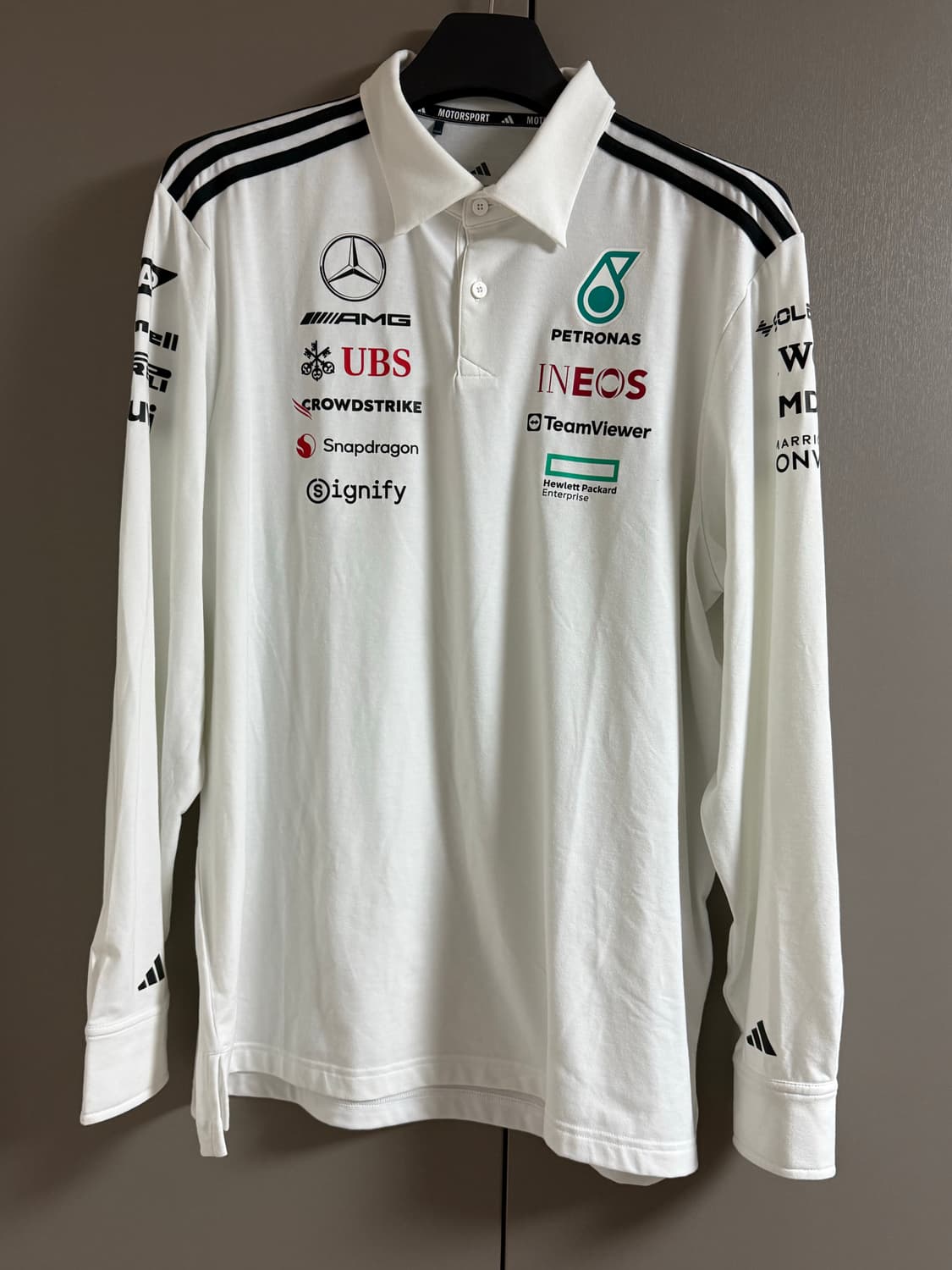 F1 메르세데스 긴팔 폴로 티셔츠 상품이미지1