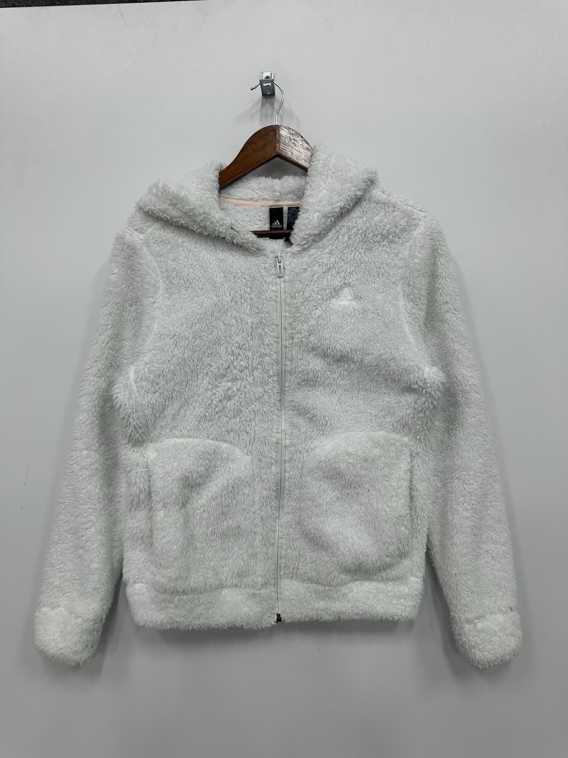 아디다스 화이트 마샬아츠 플리스 후드집업  상품이미지1