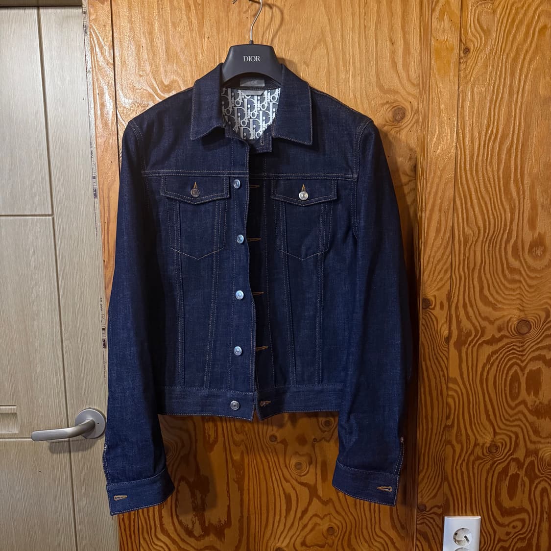 디올 오블리크 데님(청) 자켓 44 사이즈 판매 합니다. 상품이미지4