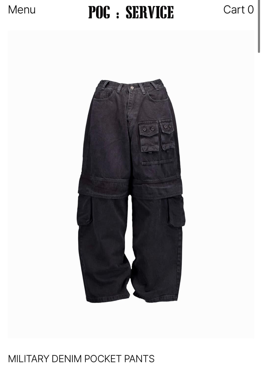 포그서비스 밀리터리 데님팬츠 3사이즈 상품이미지1