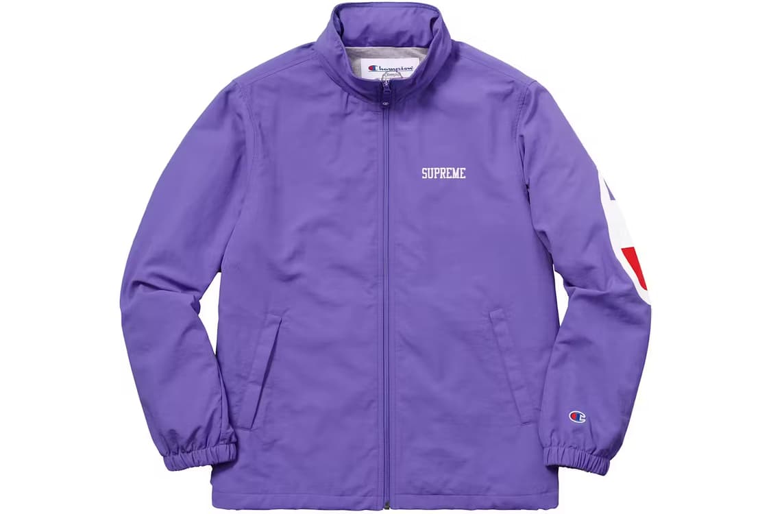 [L] 슈프림 챔피온 트랙 자켓 바람막이 퍼플 상품이미지2