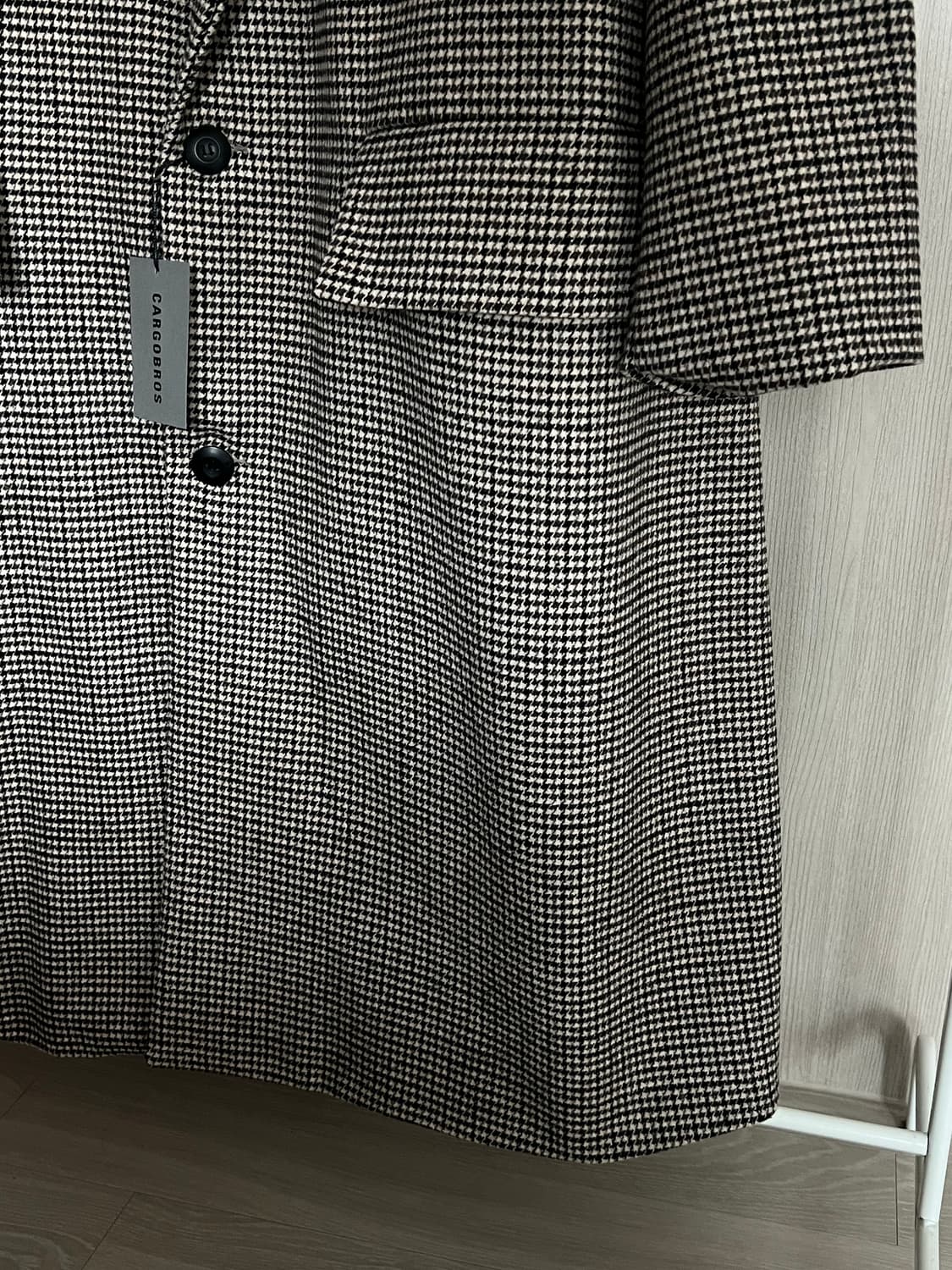 카고브로스 오버핏 롱코트 체크 free 새제품 상품이미지3