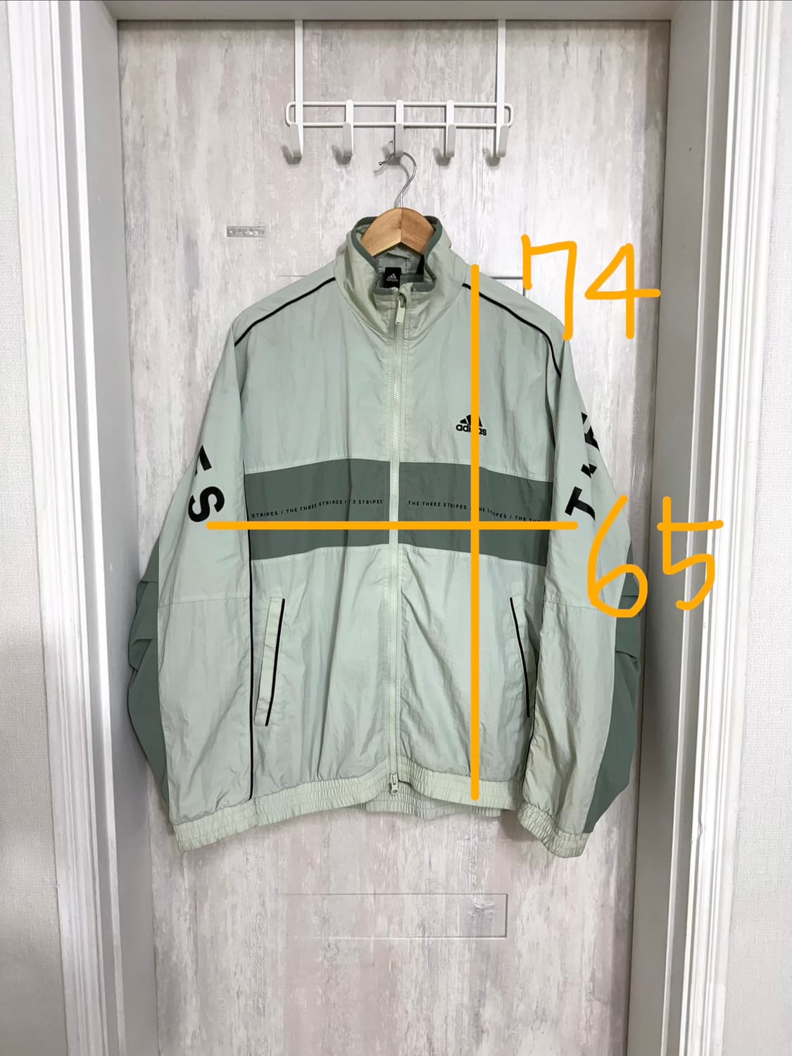 남성 M (100) / 아디다스 오버핏 우븐 바람막이  상품이미지2