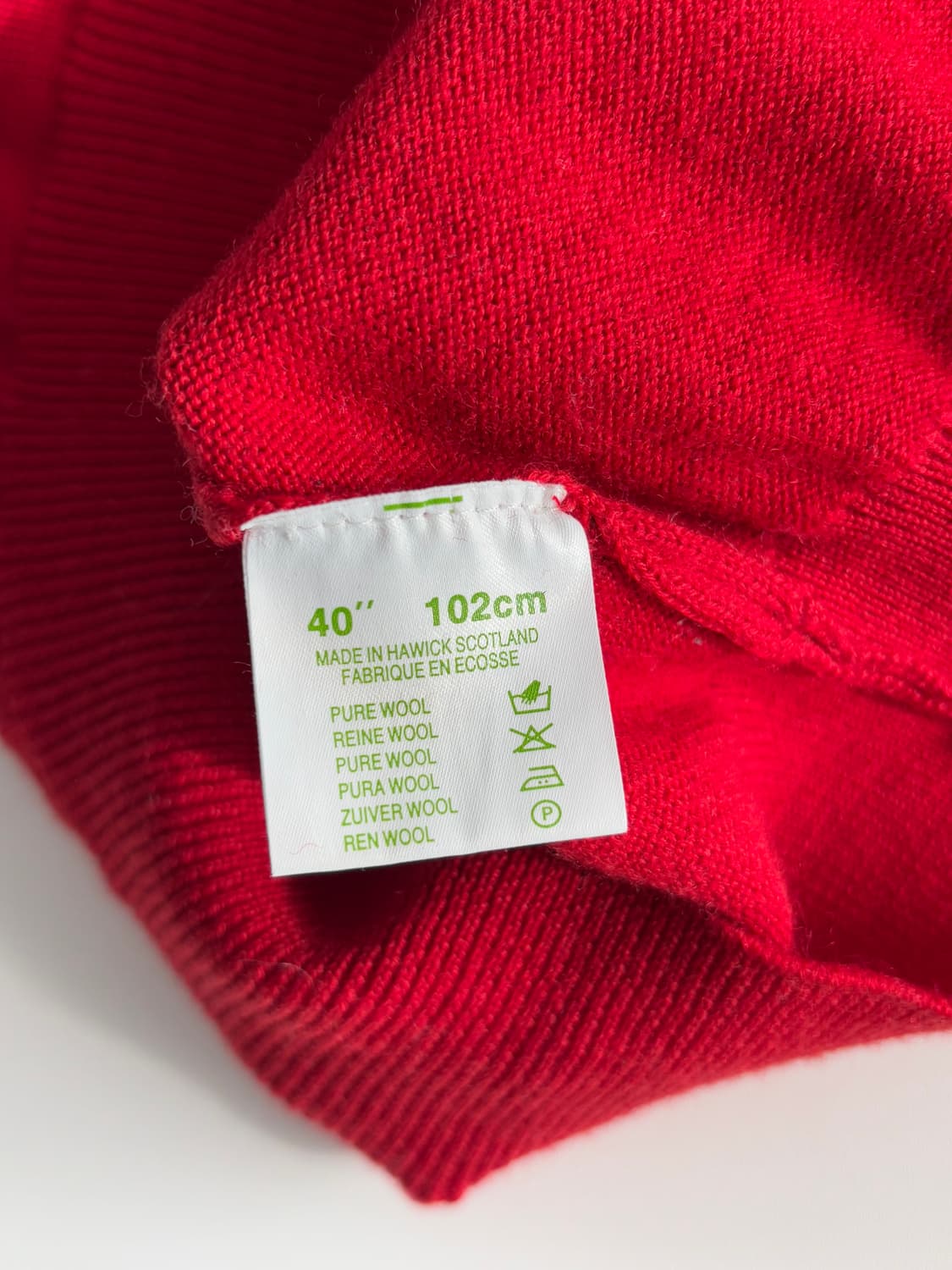 Burberry 버버리 레드 금장 버튼 울 가디건 상품이미지10