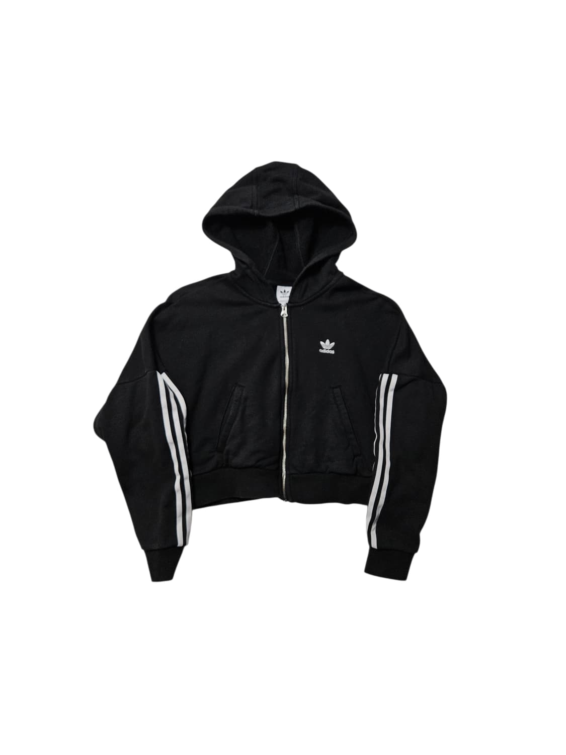 아디다스 크롭 후드집업 S 상품이미지1