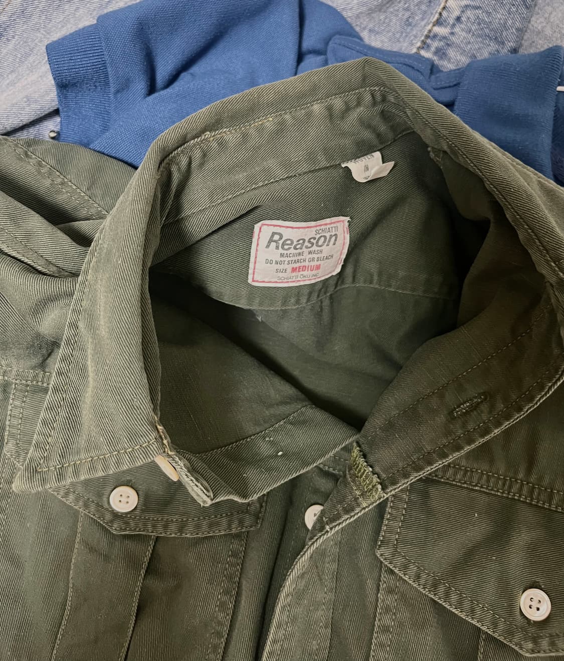 schiatti italy vintage work shirt 상품이미지8