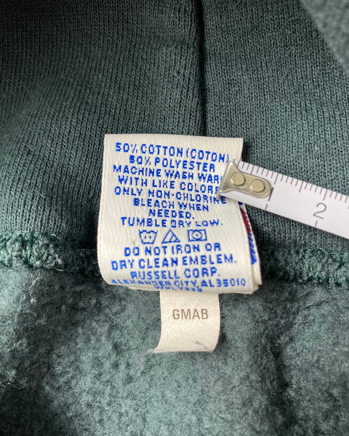 90s Russell Hoodie (sage green) 상품이미지4
