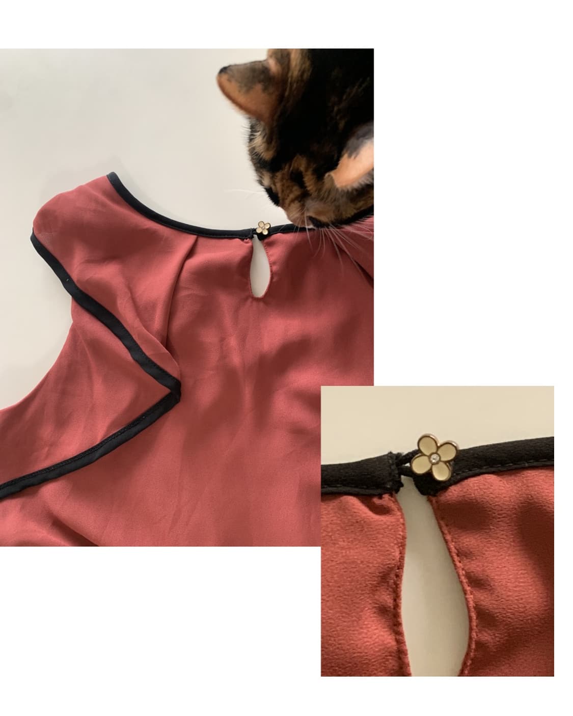 C.D.S BASIC bias blouse 일본빈티지 블라우스 상품이미지4