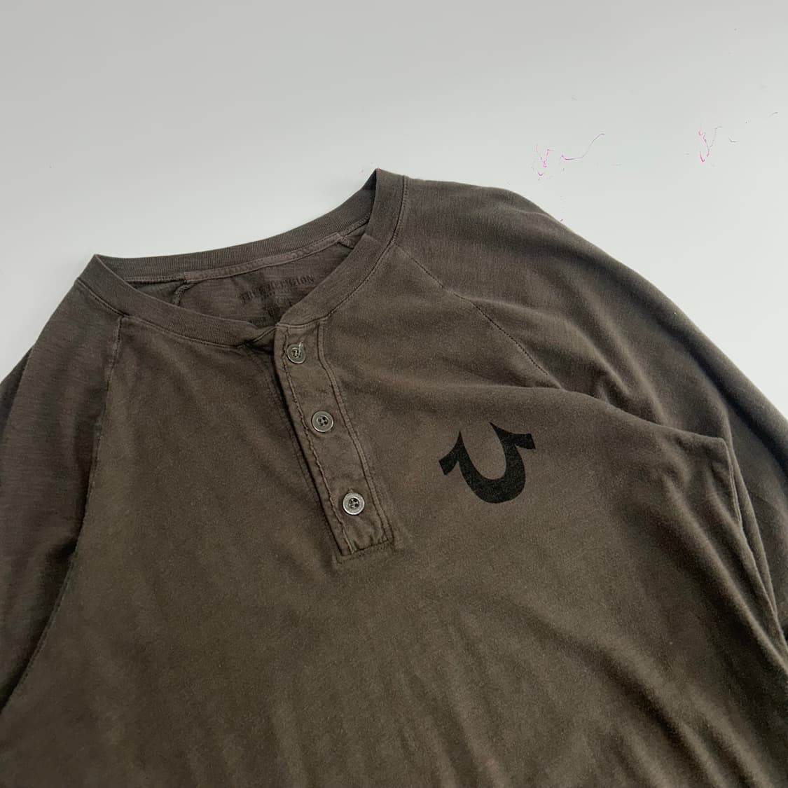 Truereligion 트루릴리젼 백포인트 버튼스냅 브라운 슬리브  상품이미지6