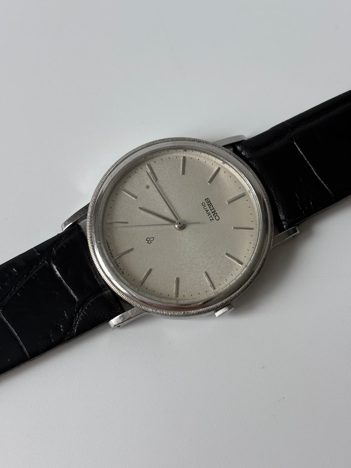 1980년대 코인 베젤 실버 쿼츠 남성 상품이미지1