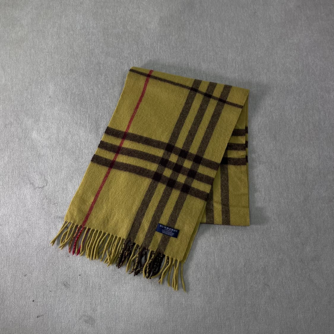 버버리 노바체크 캐시미어 그린 머플러  상품이미지1