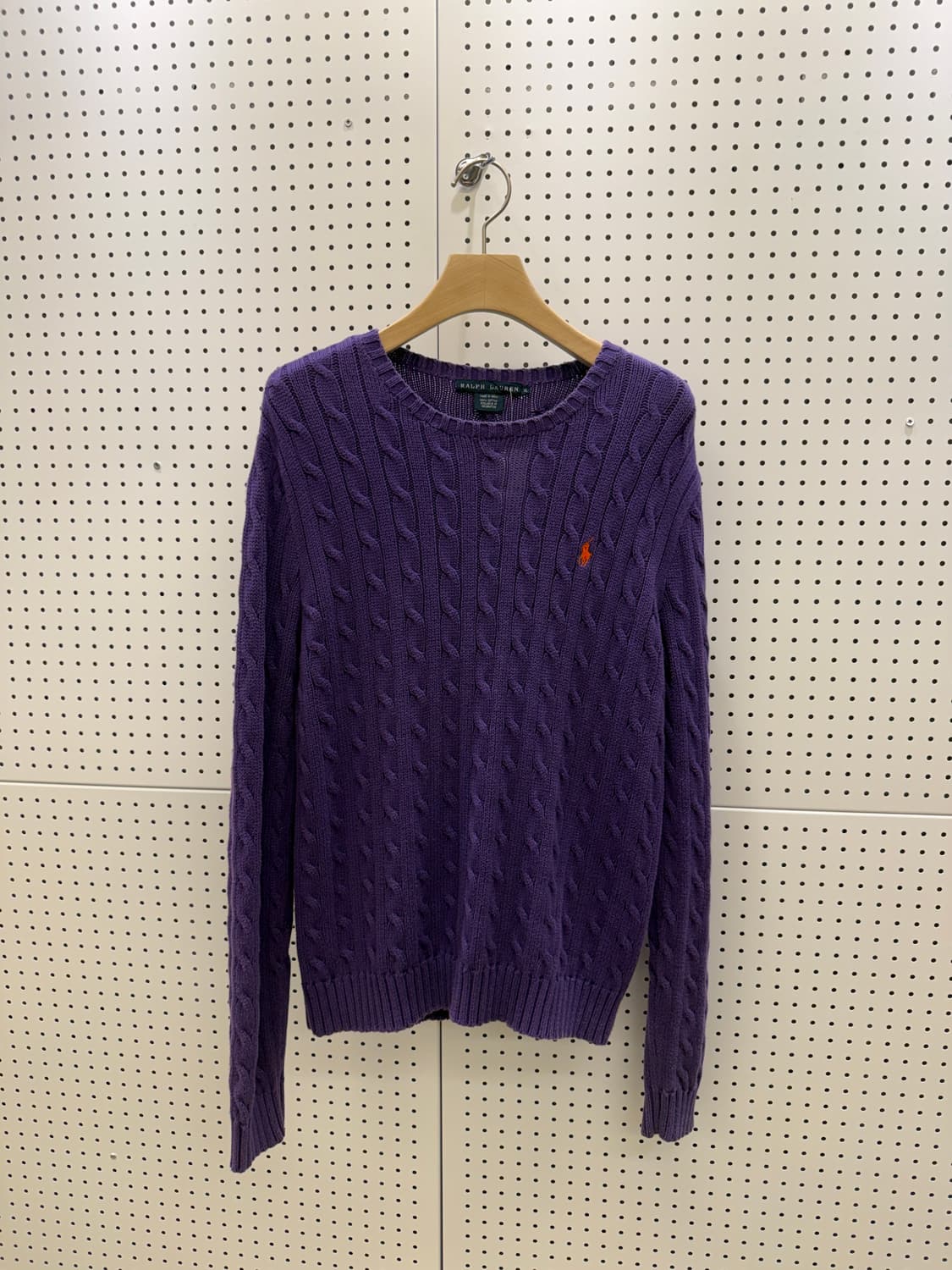 폴로 랄프로렌 케이블 퍼플 포니 니트 U1330 상품이미지2