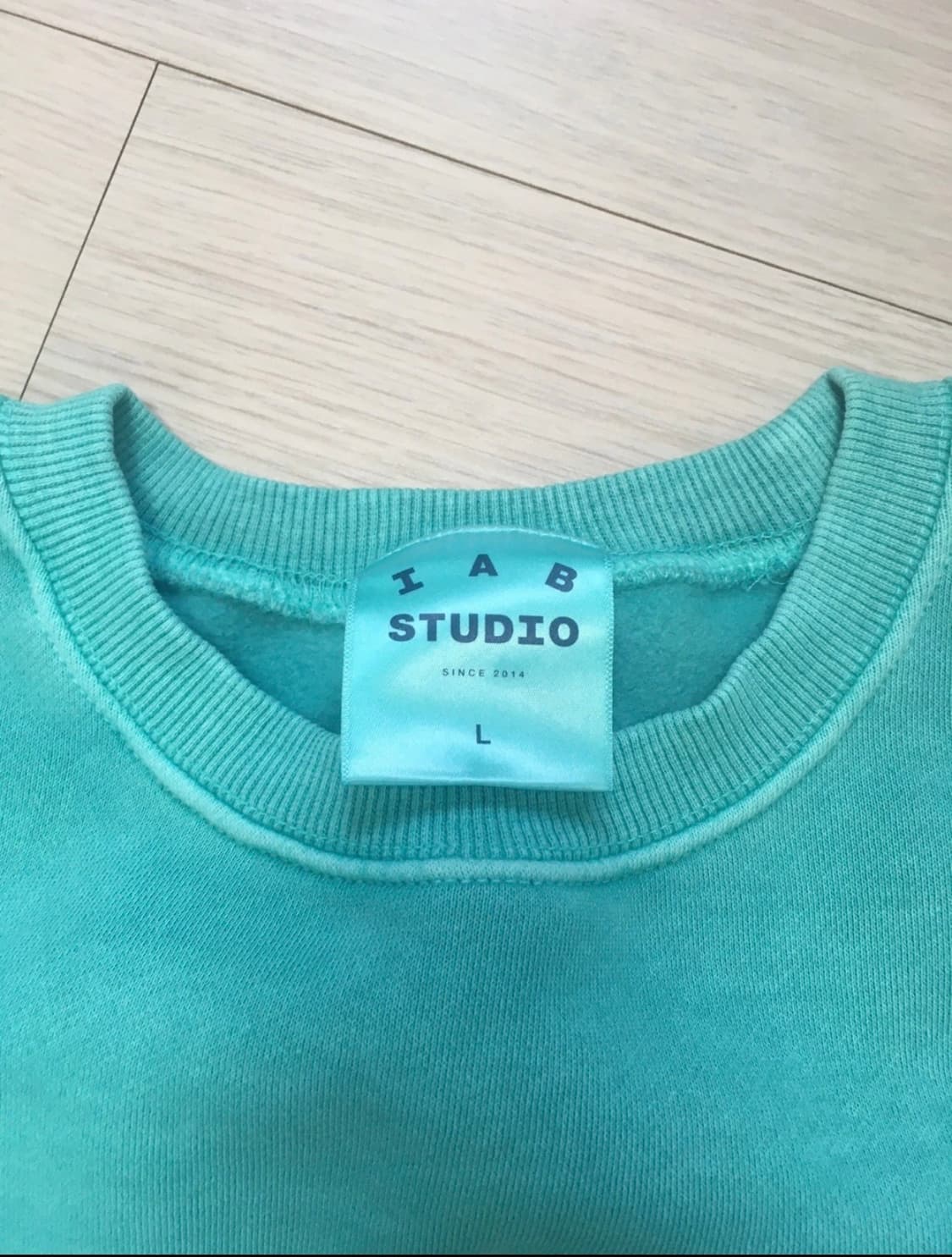 아이앱 스튜디오 피그먼트 스웨트셔츠 & 미니백 제이드 상품이미지1