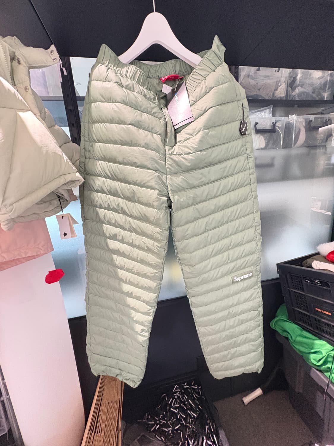 Supreme Micro Down Pant Olive  M 상품이미지1