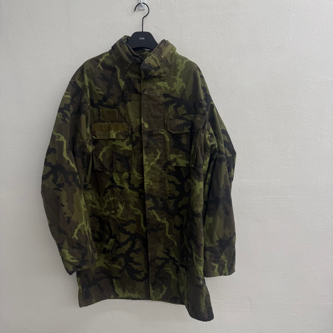 90S 빈티지 체코 육군 코트 남성 파카 밀리터리 카모 자켓 상품이미지1