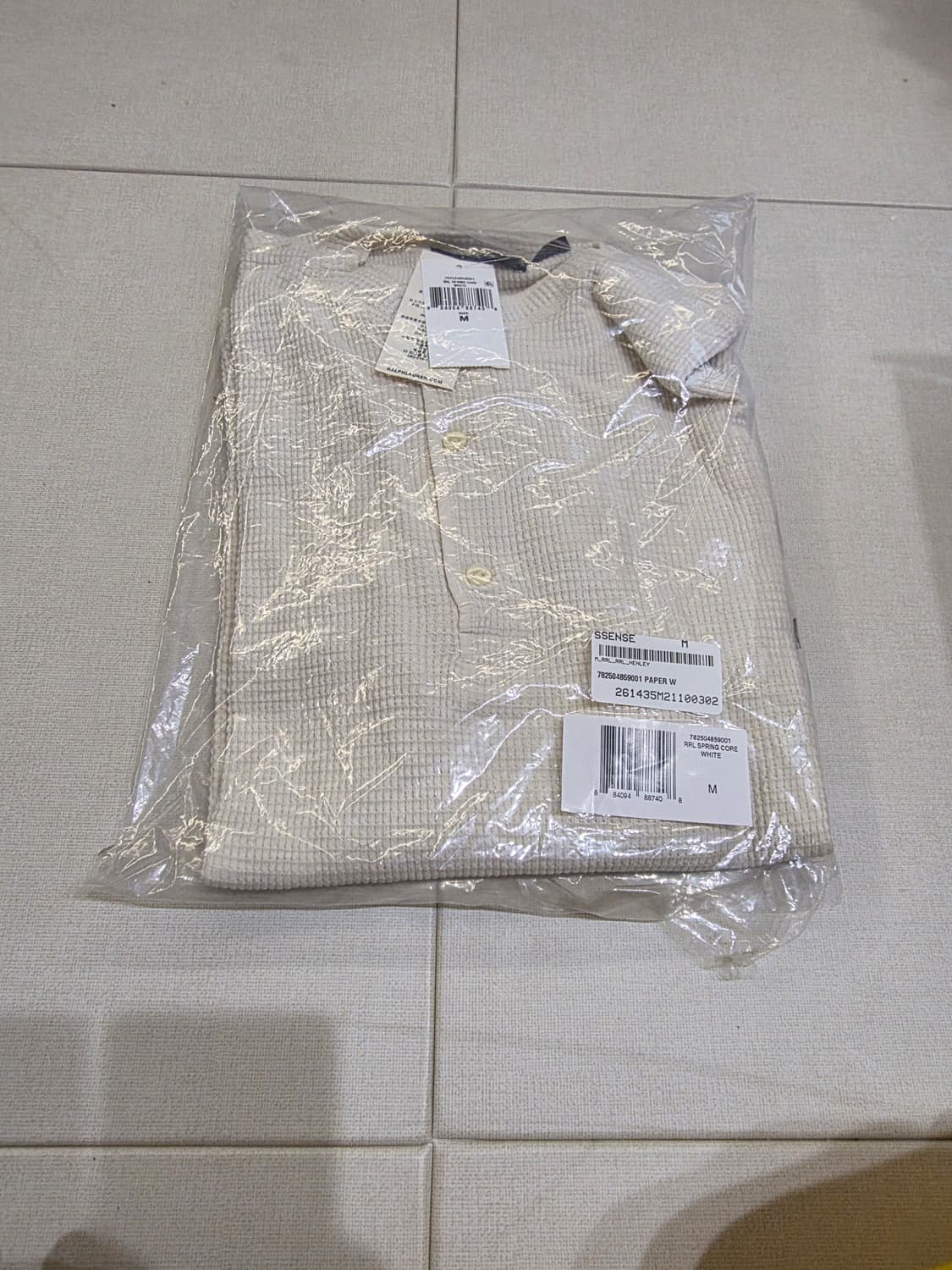 RRL 랄프로렌 와플 헨리넥 셔츠 M 새상품 상품이미지5