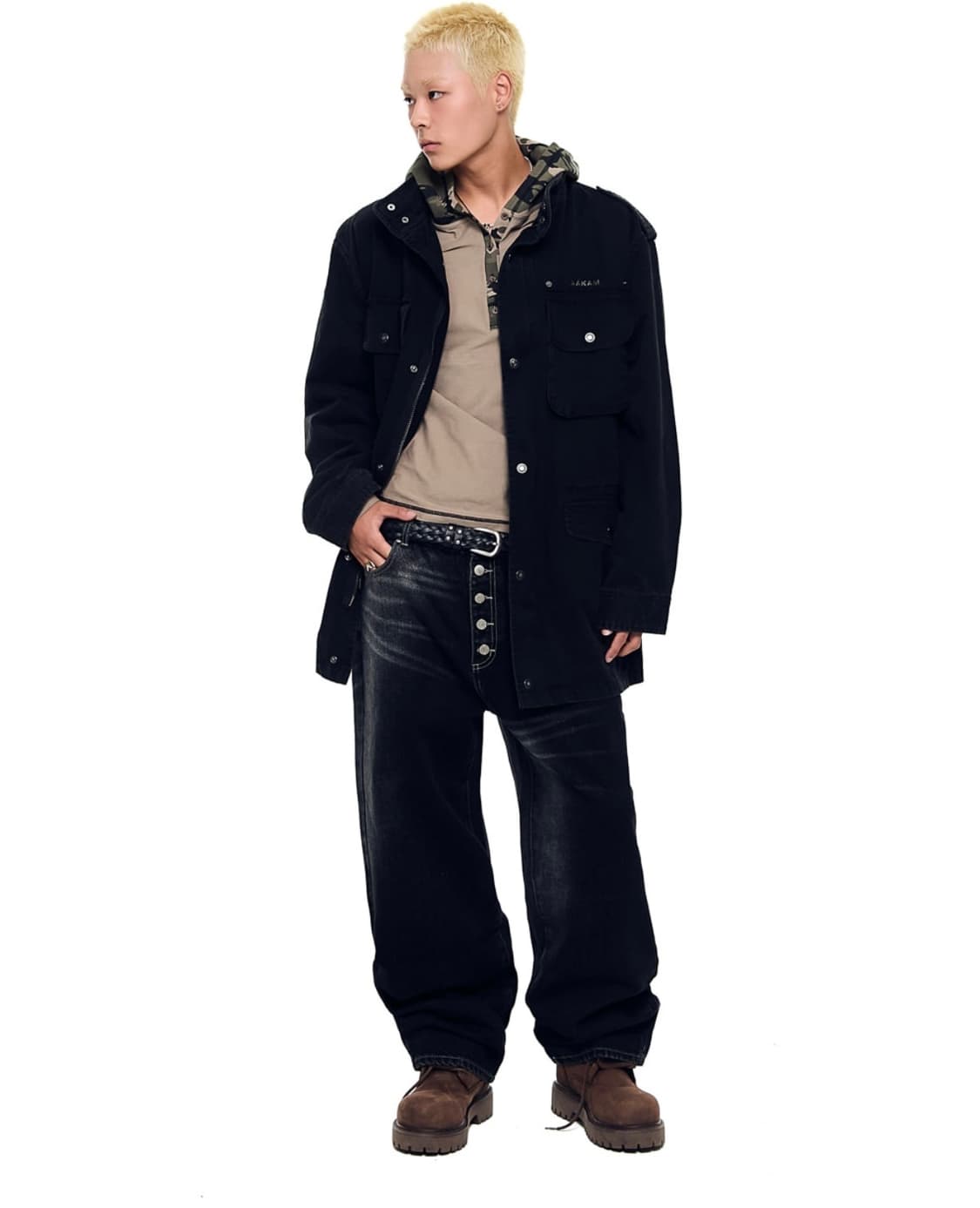 2) AAKAM 필드 자켓 블랙 2사이즈 상품이미지2