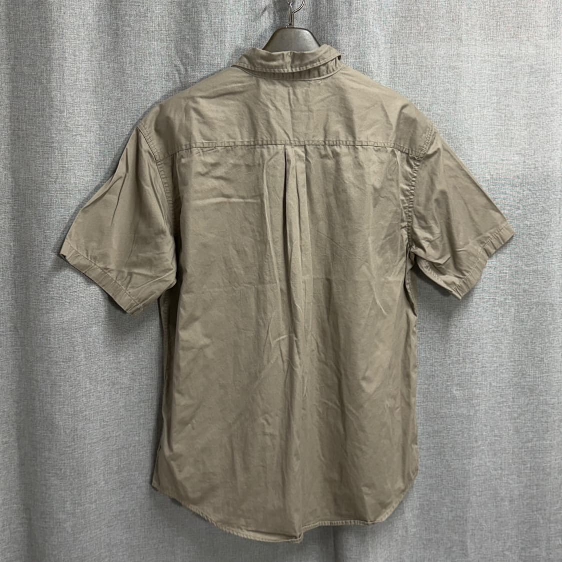 [L/오버핏] 칼하트 포켓 반팔 워크 셔츠 베이지 남방 상품이미지5