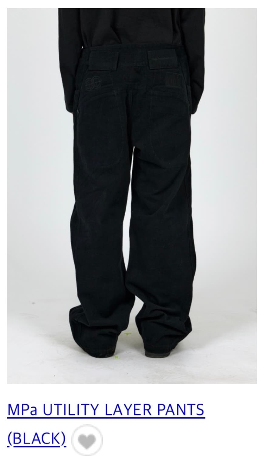 MPa UTILITY LAYER PANTS - BLACK 상품이미지1