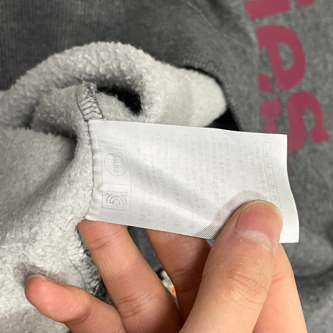 디키즈 스펠로고 차콜 기모 맨투맨 여성S 상품이미지6