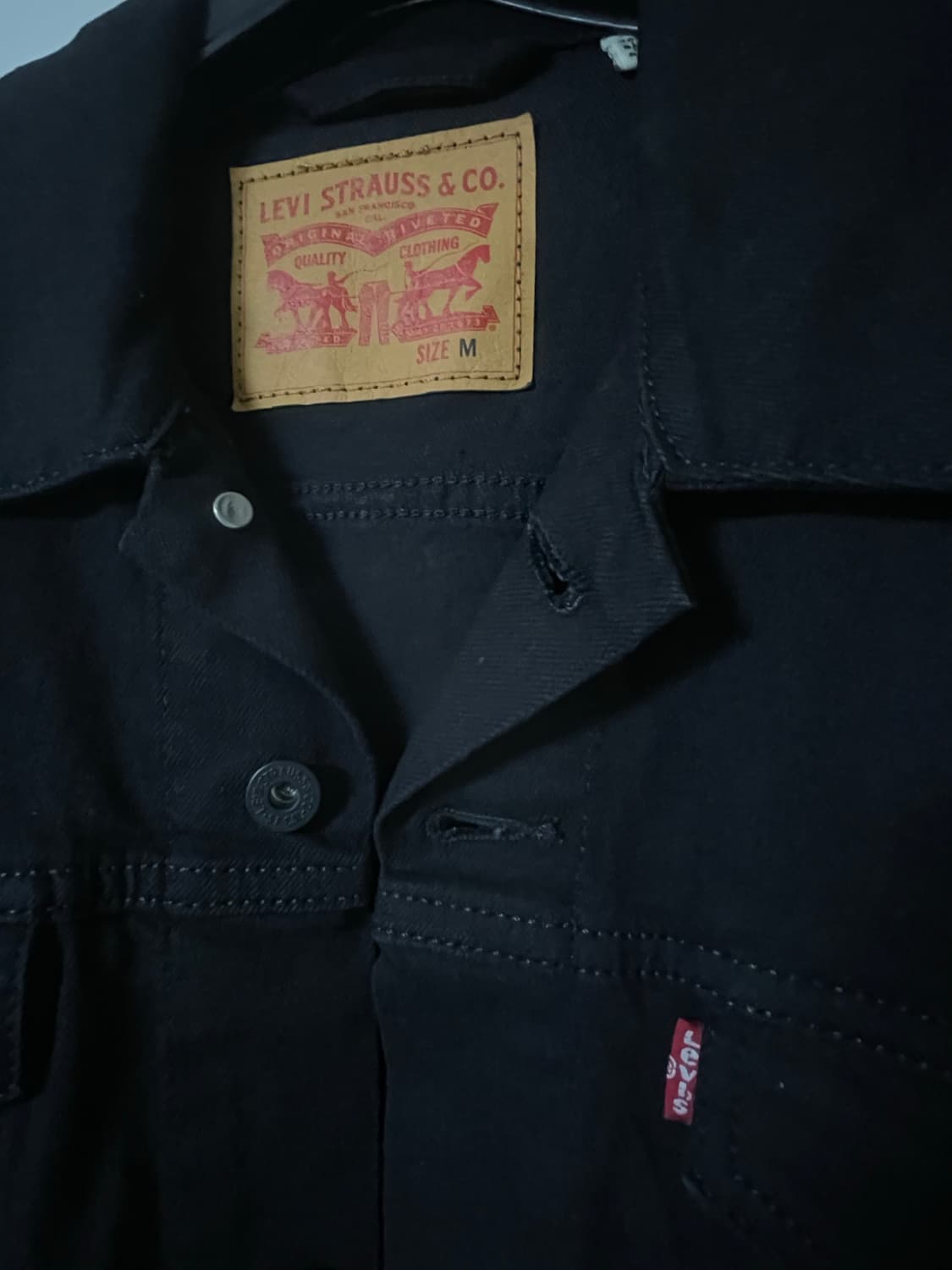리바이스 데님 트러커 자켓 3세대 매트 블랙 M 상품이미지2