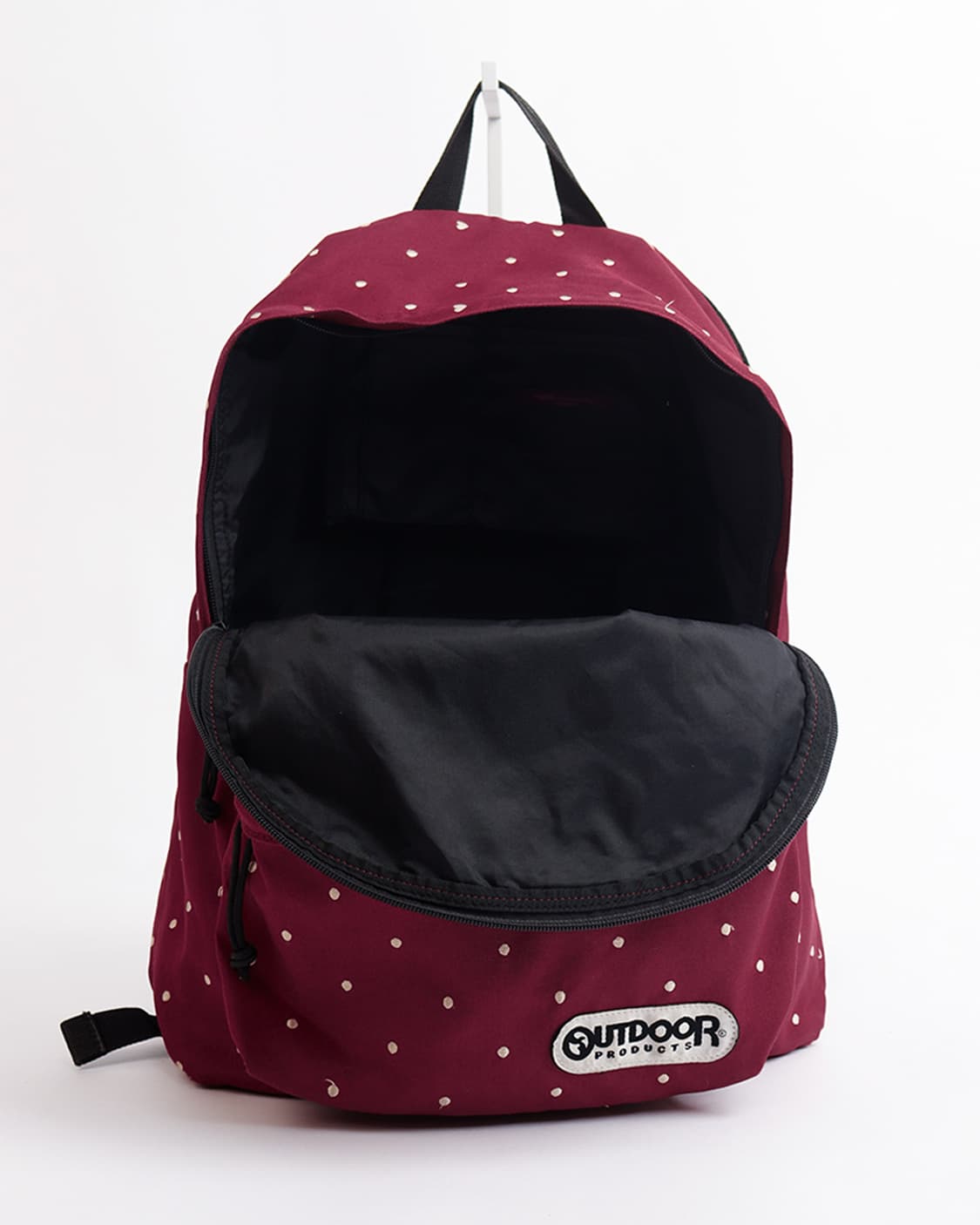 [OUTDOOR PRODUCTS] 버건디 자수 도트 패턴 백팩 상품이미지9