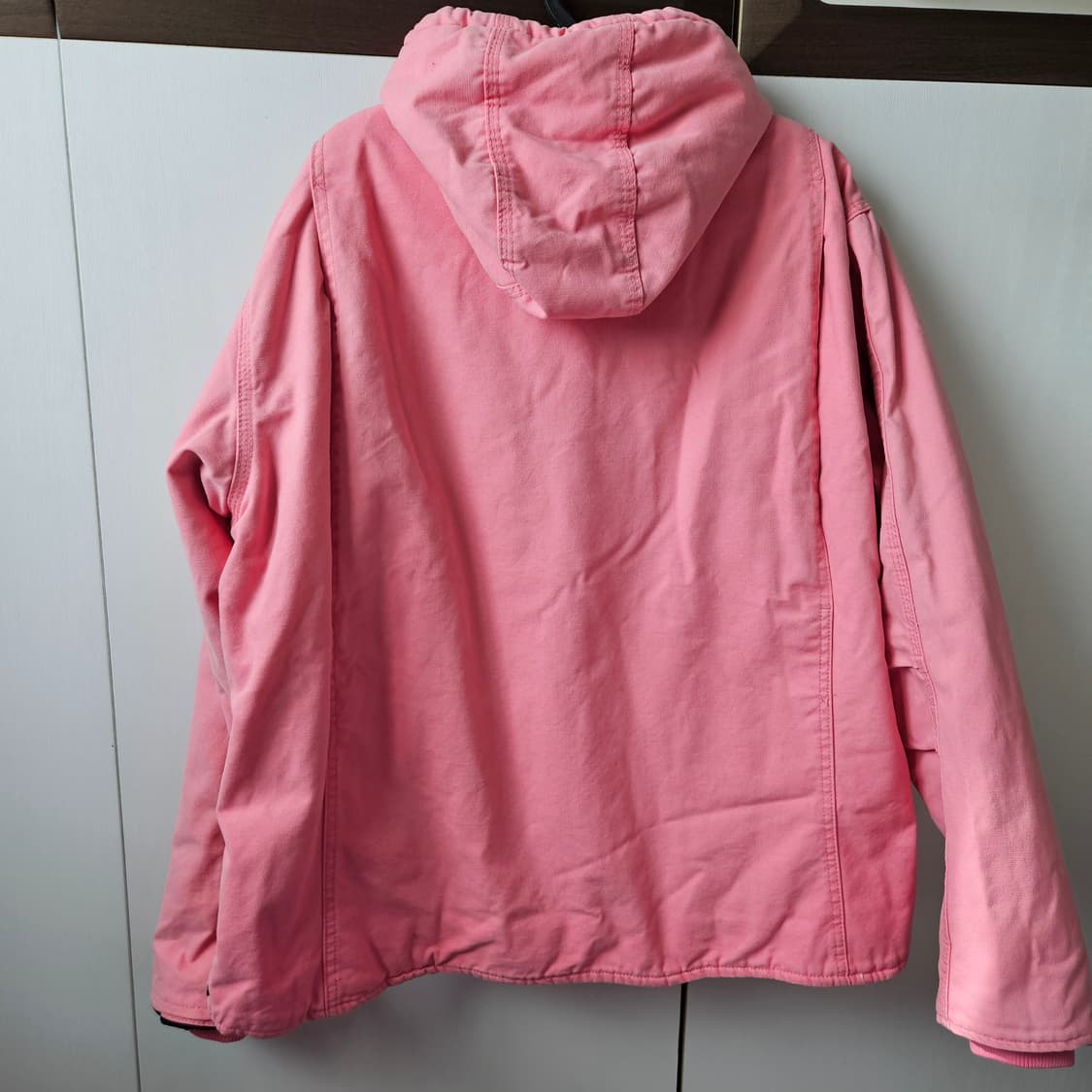 칼하트 빈티지 핑크 양털 후드집업 쉐르파 액티브자켓 공용 L 상품이미지6