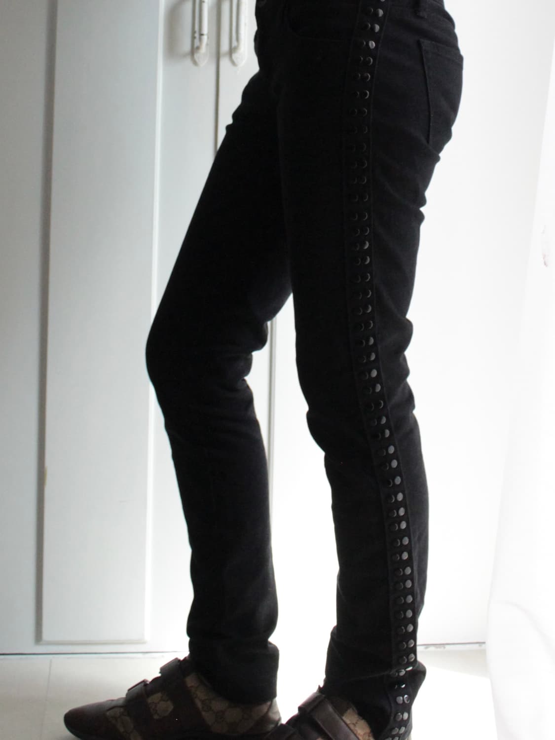Armani side button skinny pants 상품이미지3