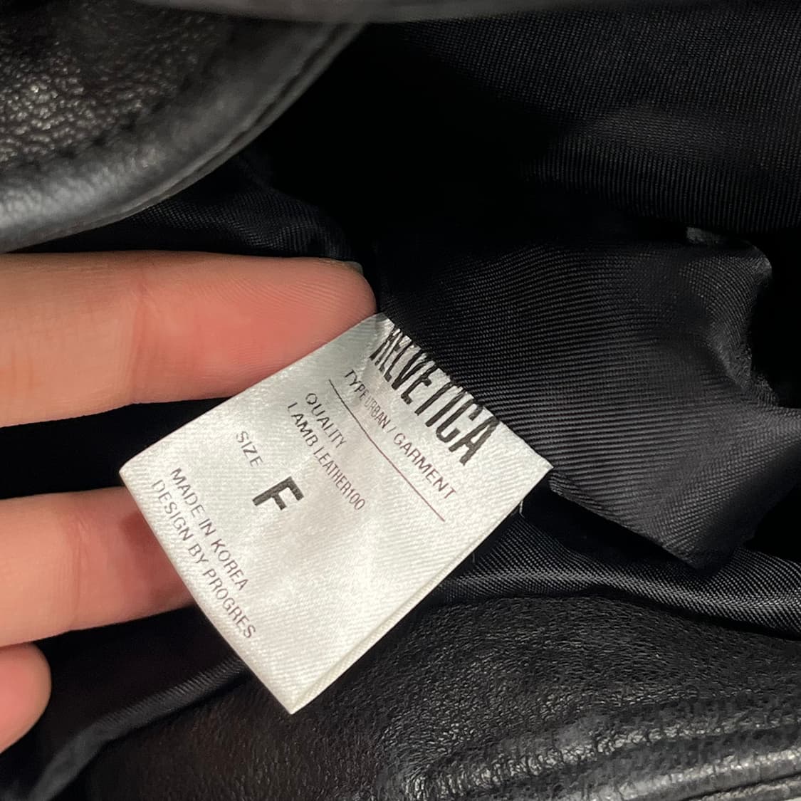 F 헬베티카 램스킨 양가죽 라이더 자켓 상품이미지6