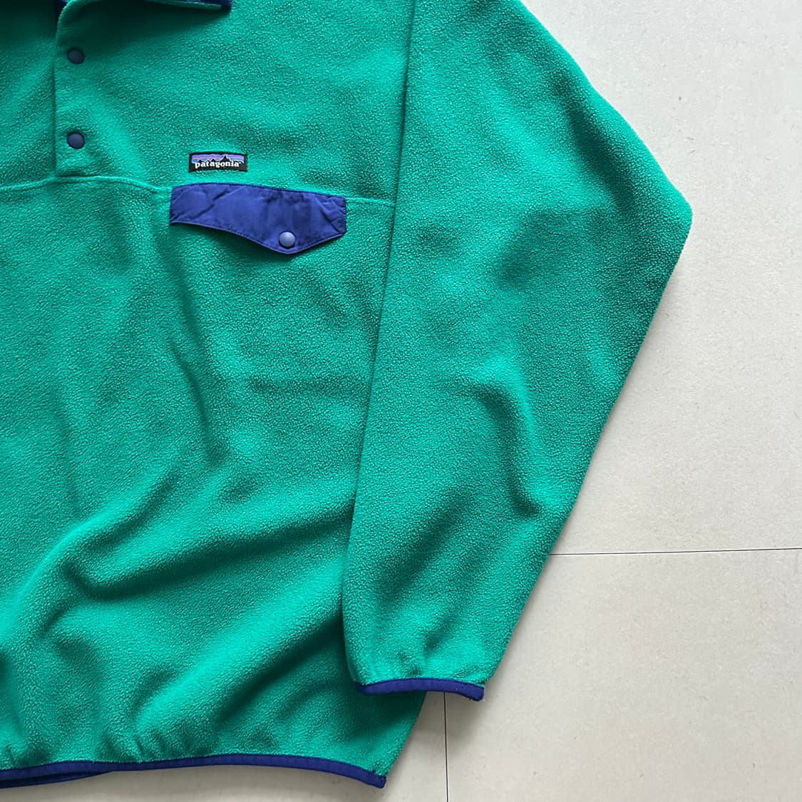 파타고니아 신칠라 스냅티 XXL 에메랄드 퍼플 빅사이즈 상품이미지5