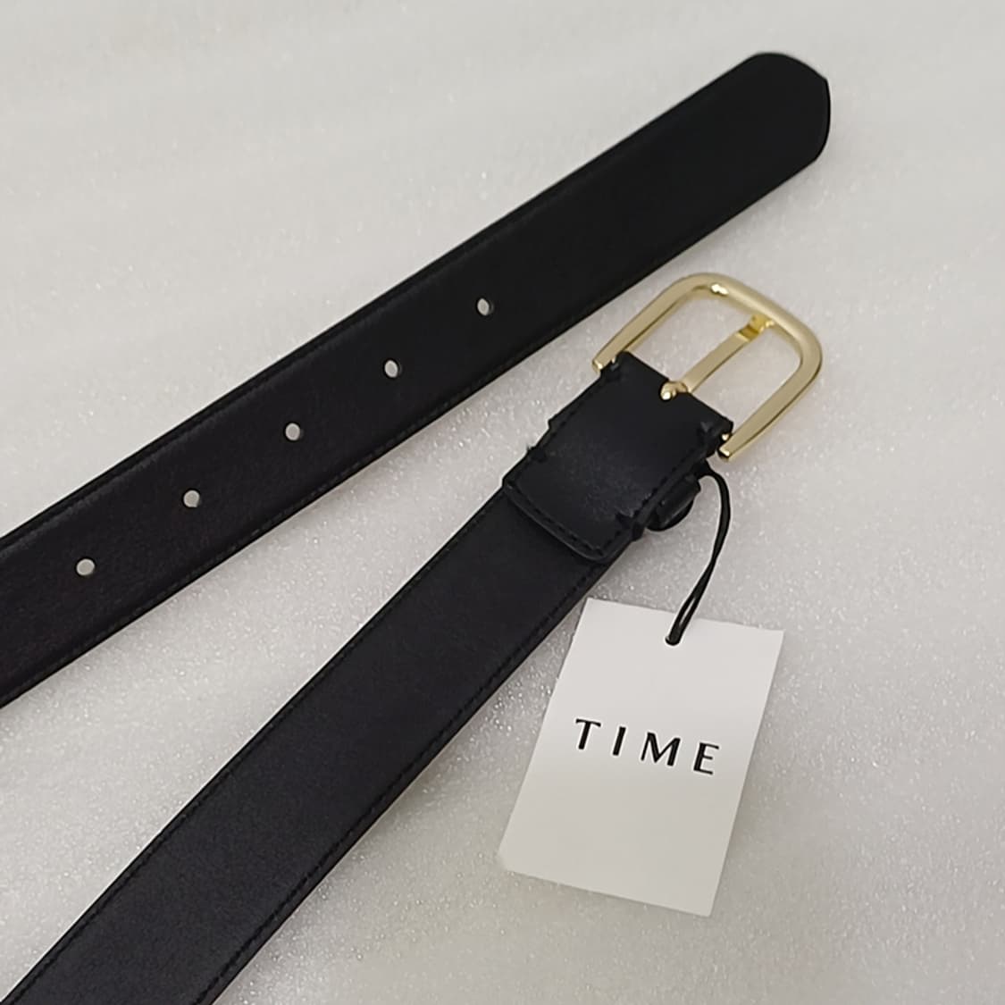 TIME 타임 정장 캐주얼 여성 레더 가죽 벨트 블랙 새것 사랑봉봉 상품이미지4