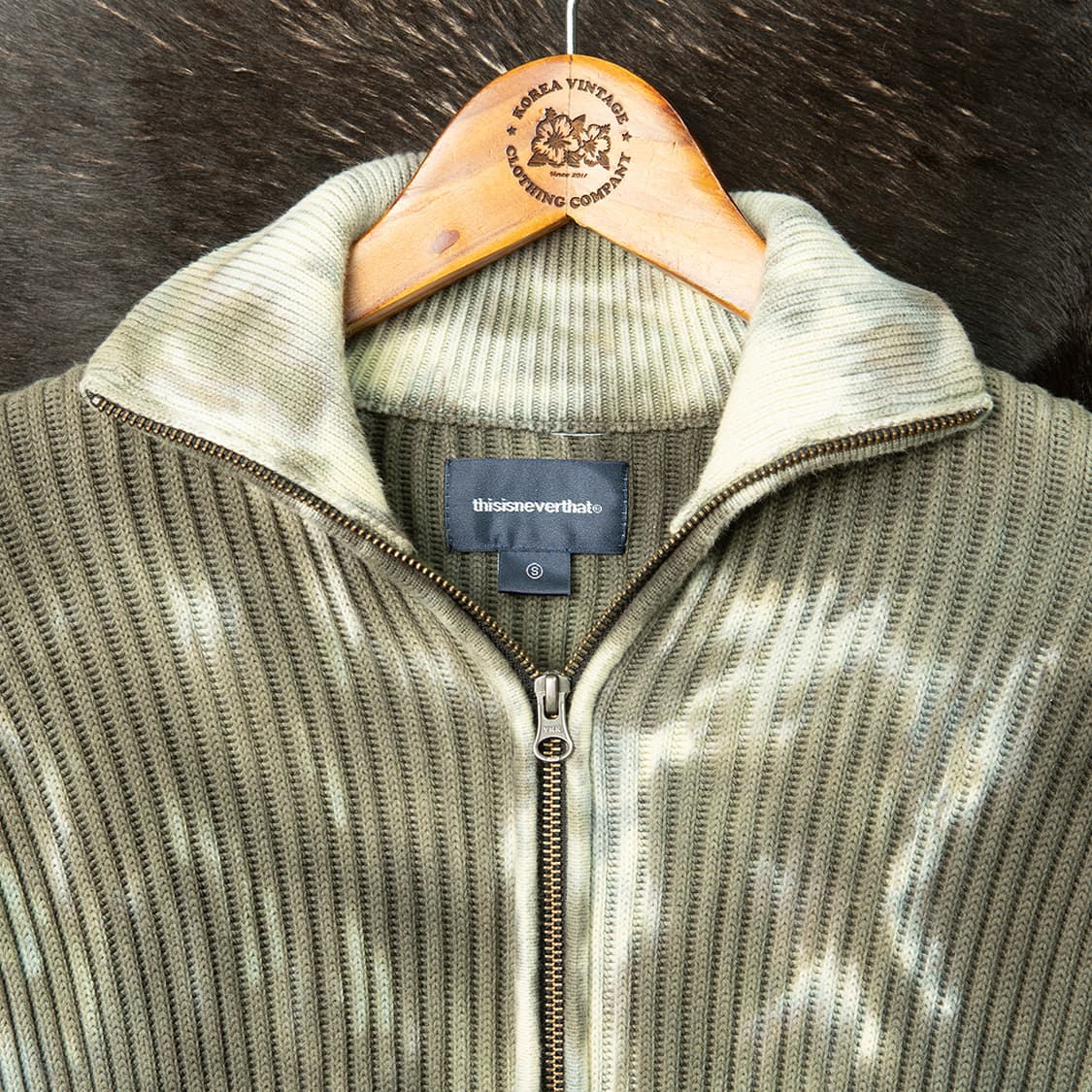[S] 디스이즈네버댓 22FW 니트 집업 / 풀 집 가디건 멀티 상품이미지2