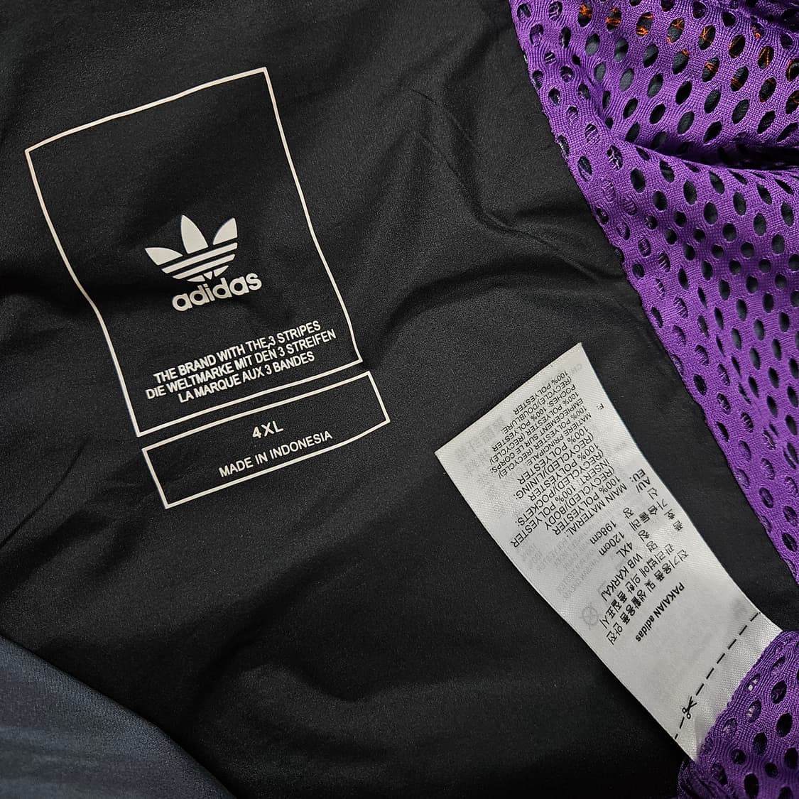 4XL 아디다스 카르카이 컬러블록 바람막이 후드자켓 상품이미지6